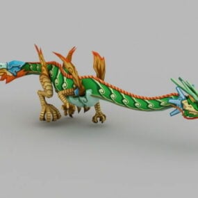 アニメ中国のドラゴン3dモデル