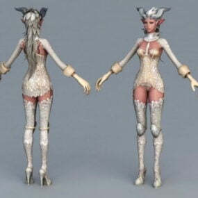 Anime Demon Girl 3d model