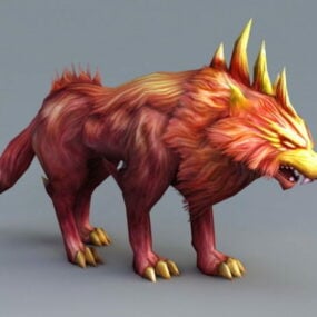 Anime Dog Demon 3d model
