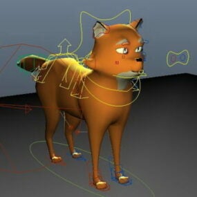 Anime Fox Animal 3d model