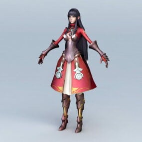 Anime Healer Girl 3d-modell