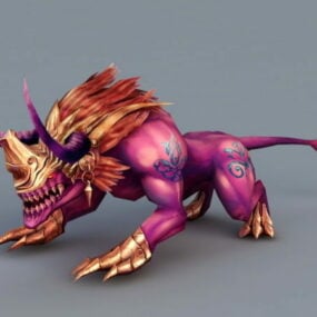 Anime Lion Monster 3d model