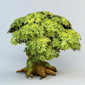Model 3D drzewa anime