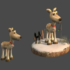 Character Anime Reindeer 3d model