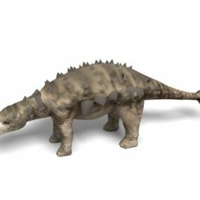 Modello 3d animale dinosauro Ankylosaurus