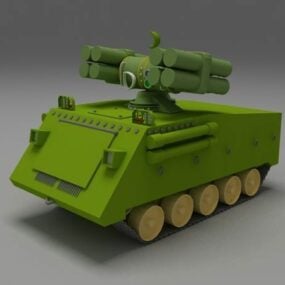 Bazooka With Bullet 3d model