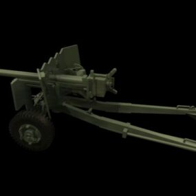 Anti-tank Gun 3d model