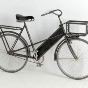 3д модель старинного велосипеда