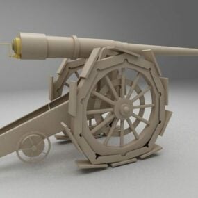 Antique Cannon 3d model