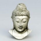 Antique Stone Buddha Head