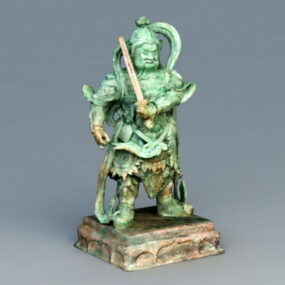 Statue antique de seigneur de guerre modèle 3D