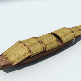 Chinese Anime Dragon Boat 3d model