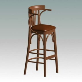 3d модель антикварного барного стільця