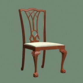 3D model starožitné jídelní židle