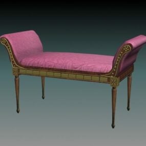 Antique Divan Sofa 3d model