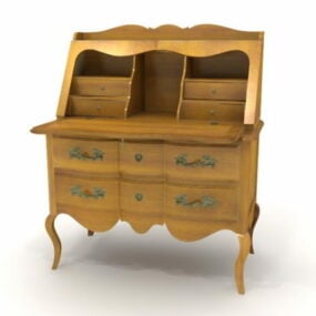 Furniture Antique Dresser Table 3d model