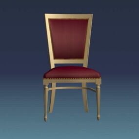 Antique Gold Dining Chair 3d model