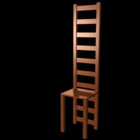 Antique Ladder Back Chair 3d model