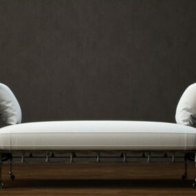 3d модель денного ліжка з металевою підставкою