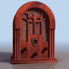 Antieke Radio 19e Eeuws 3D-model