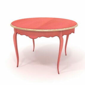 Meubles Table Basse Ronde Antique modèle 3D