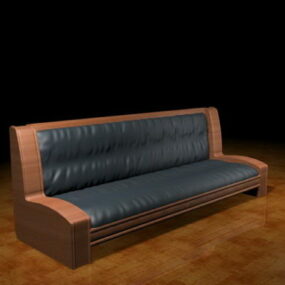 Antique Settee Couch 3d model