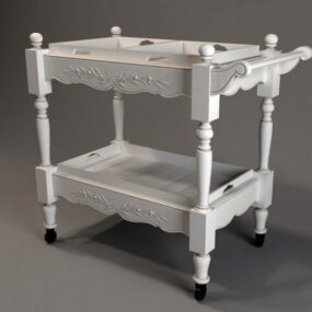 Starožitný příborový stolek 3D model