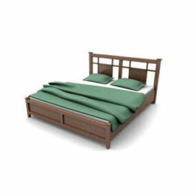 Ліжко-платформа під старовину 3d модель