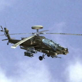 阿帕奇攻击直升机3d模型