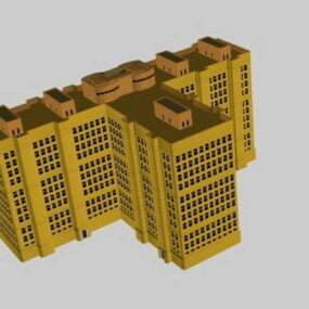 Apartment Block 3d model