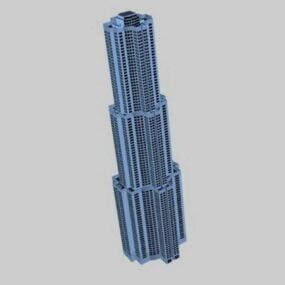 Apartment Tower Architecture 3d model