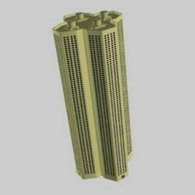 شقة برج بلوك نموذج 3D
