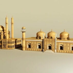 Arabski Castle Model 3D budynków