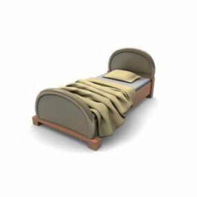 Model 3D łóżka pojedynczego Arch