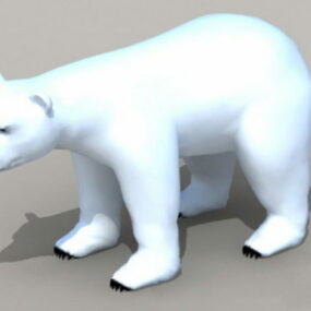 Modelo 3d do Urso Polar Ártico
