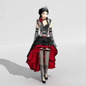 貴族の少女3Dモデル