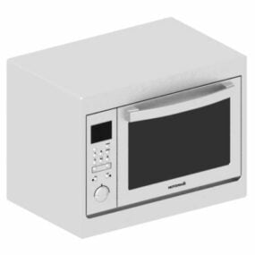 Modello 3d del forno a microonde a convezione Ariston