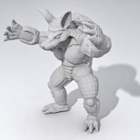Model 3D potwora pancernika