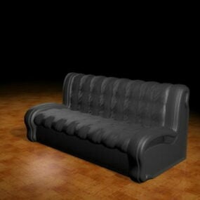 نموذج أريكة بدون ذراعين ثلاثي الأبعاد