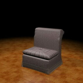 Armless Sofa Stol 3d modell