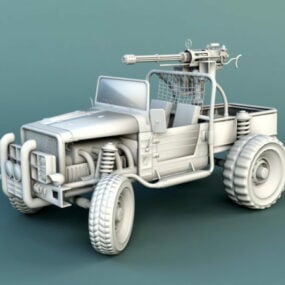 شاحنة عسكرية مدرعة نموذج 3D
