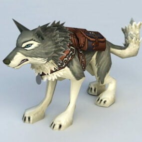 Armored Wolf Mount 3d model
