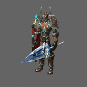 Armored Warrior – Wow Character 3d-modell