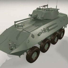 Modello 3d di veicolo corazzato da combattimento