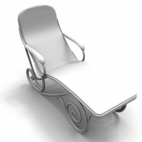 3д модель кресла для отдыха с подлокотниками