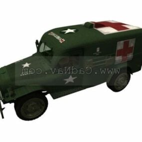 Ambulance de campagne de l'armée modèle 3D