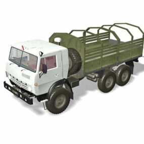 Model 3D ciężarówki armii radzieckiej