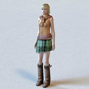 Ashley Graham Resident Evil Character 3d model
