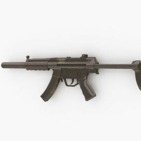 3д модель концепции штурмовой винтовки