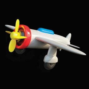 Assembled Plastic Toy Plane 3d model